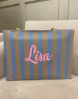 Large Elsie Bag Blue/Taupe