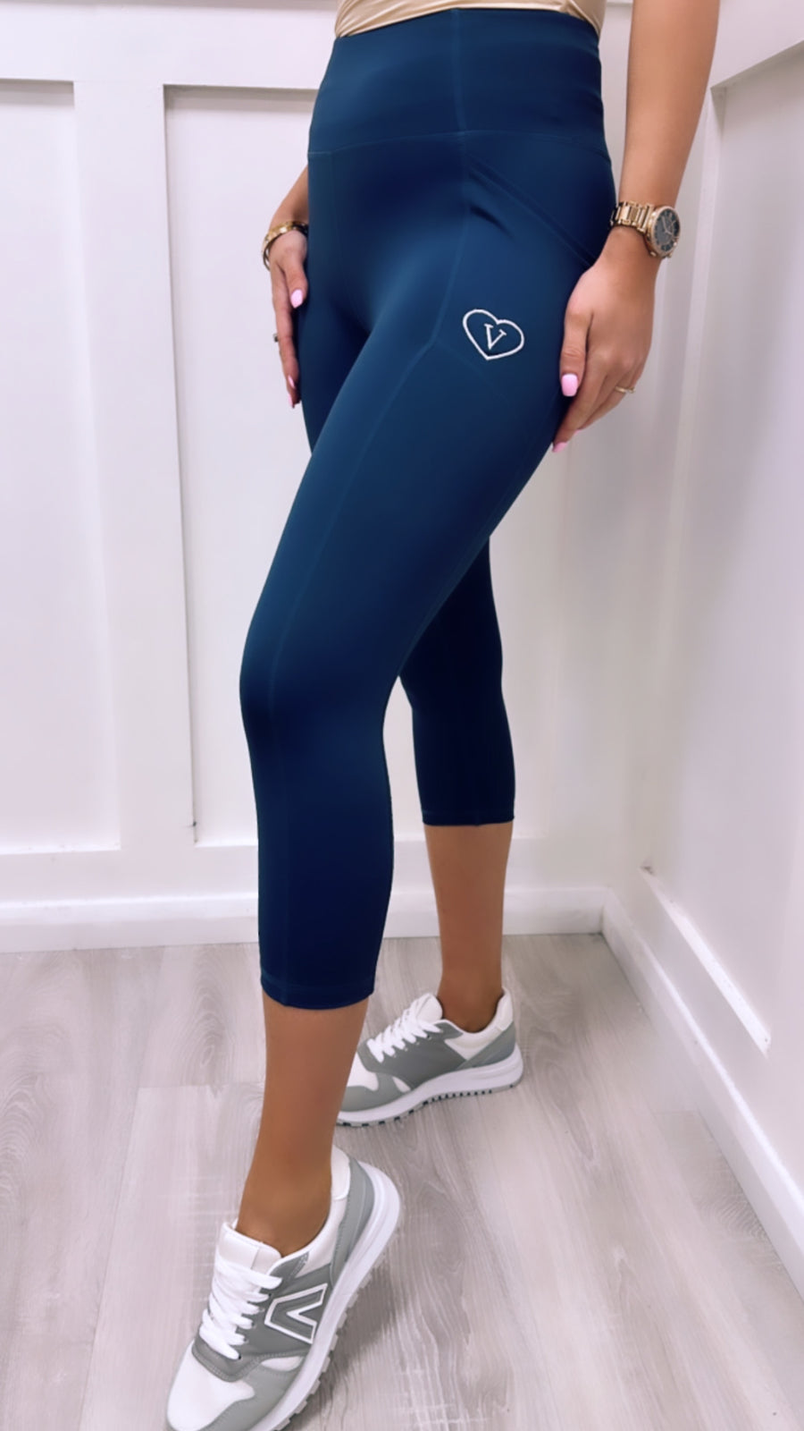 87 Short Active Walking Leggings Navy