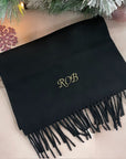 SHORT Personalised Scarf Black