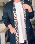 Leopard / Black Reversible Coat