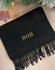 SHORT Personalised Scarf Black