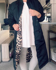 Leopard / Black Reversible Coat