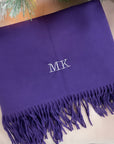 Long Personalised Scarf Purple