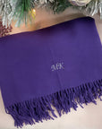 Long Personalised Scarf Purple