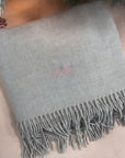 Long Personalised Scarf Light Grey