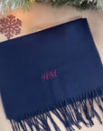 SHORT Personalised Scarf Navy