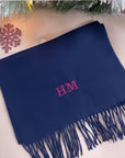 SHORT Personalised Scarf Navy