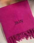 Long Personalised Scarf Fuchsia