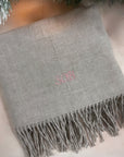 Long Personalised Scarf Taupe