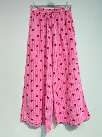 Heart Trousers Pink