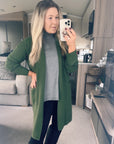 Knit Cardigan Olive