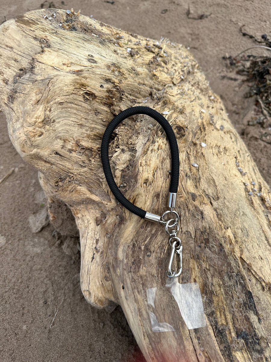 Rope Phone Lanyard Black