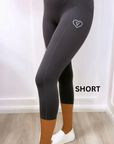 87 Short Active Walking Leggings Slate Grey