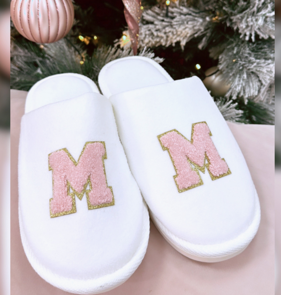 Slippers White PERSONALISED