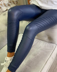 Harley Biker Leggings Navy