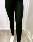 Spandex Jenna Biker Leggings Black