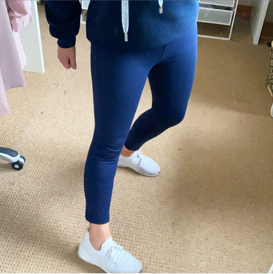 Sabby Spandex Leggings Navy