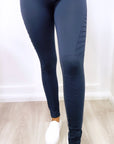 Spandex Jenna Biker Leggings Navy