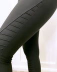 Spandex Jenna Biker Leggings Black